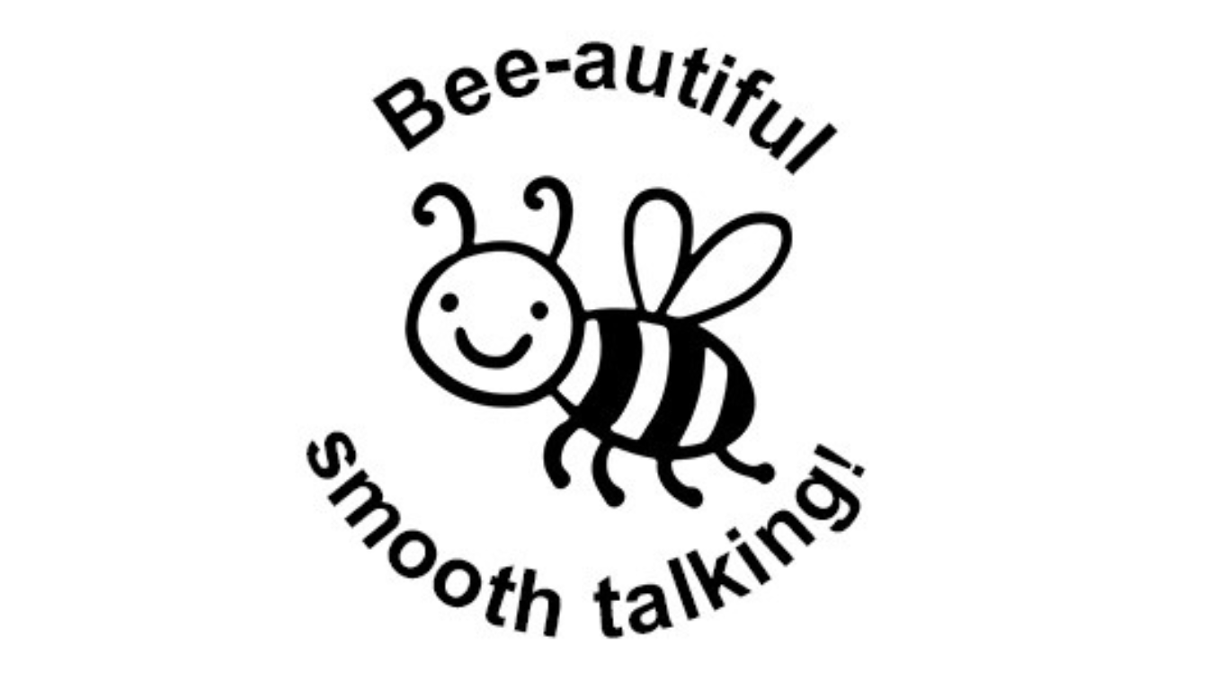 Bee-eautiful smooth talking! Round Stamp