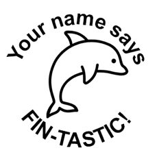 ‘FIN-TASTIC!’ Round Stamp