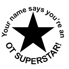 ‘OT Superstar!’ Round Stamp