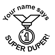 ‘SUPER DUPER’ Round Stamp