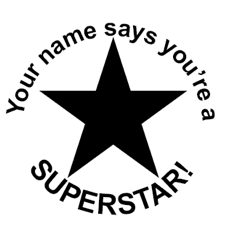 ‘Superstar!’ Round Stamp
